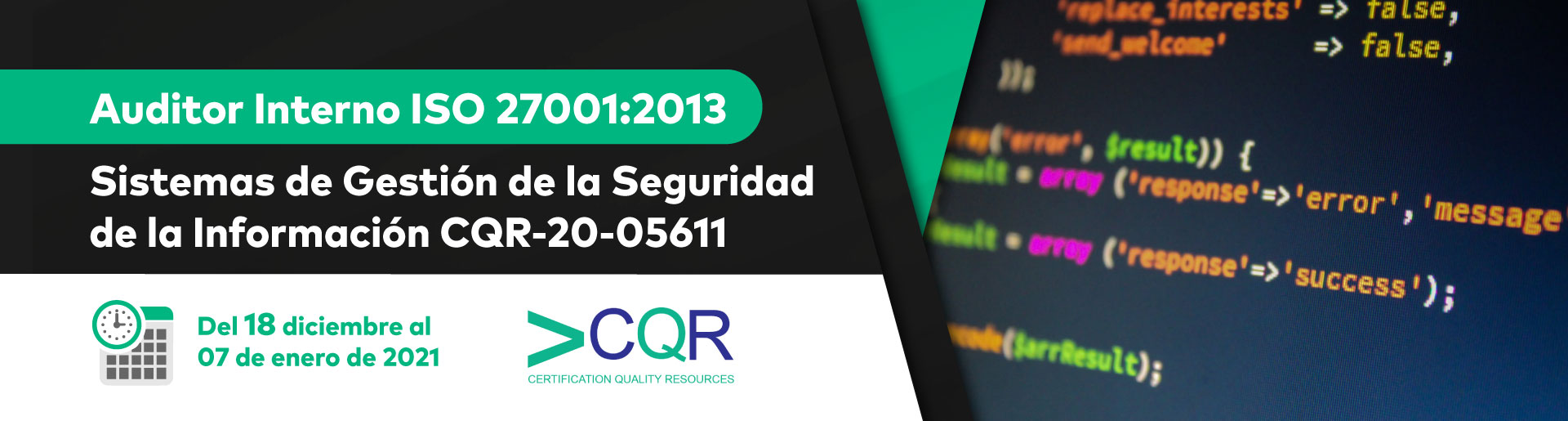 Auditor Interno ISO 27001 CQR